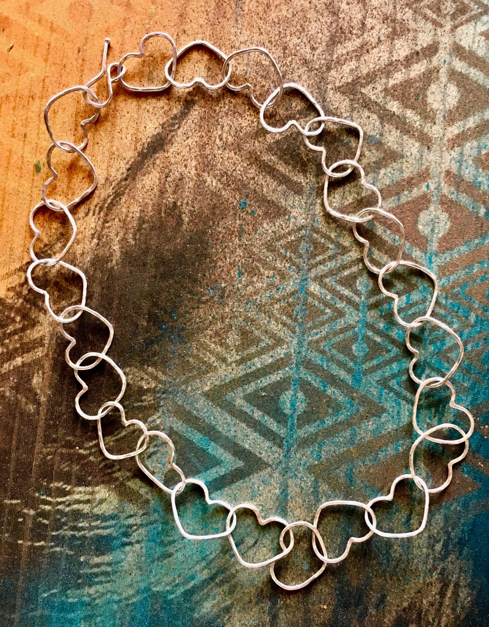 Linked Heart Chakra Necklace by Jennifer Cervelli Jewelry