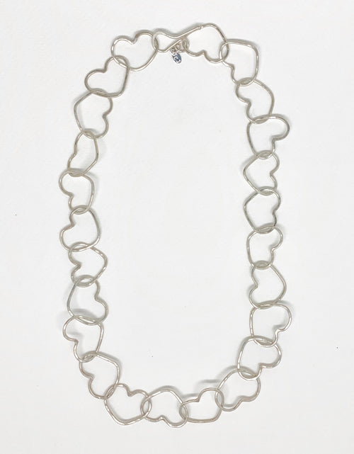 Load image into Gallery viewer, Linked Heart Chakra Necklace by Jennifer Cervelli Jewelry
