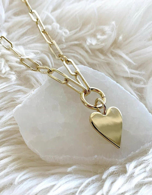 Load image into Gallery viewer, Heart Pendant Necklace by eklexic jewelry
