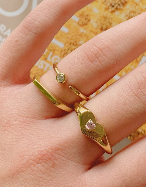 Load image into Gallery viewer, Cora Signet Ring by Little Sky Stone
