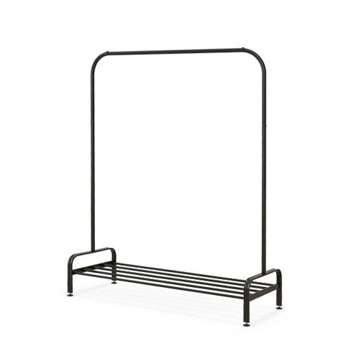 Load image into Gallery viewer, Heavy Duty Clothes Stand Rack with Top Rod and Lower Storage Shelf
