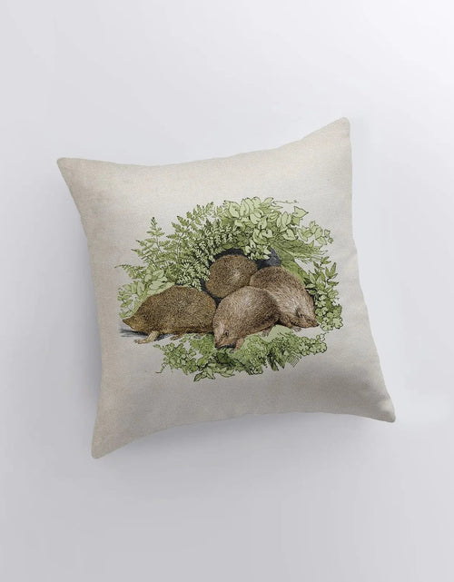 Load image into Gallery viewer, Hedgehogs | Pillow Cover | Throw Pillow | Hedgehog Pillow | Animals | Wild Animals | Sofa Pillows | Couch Pillows | Room Decor | Sofa Pillow by UniikPillows
