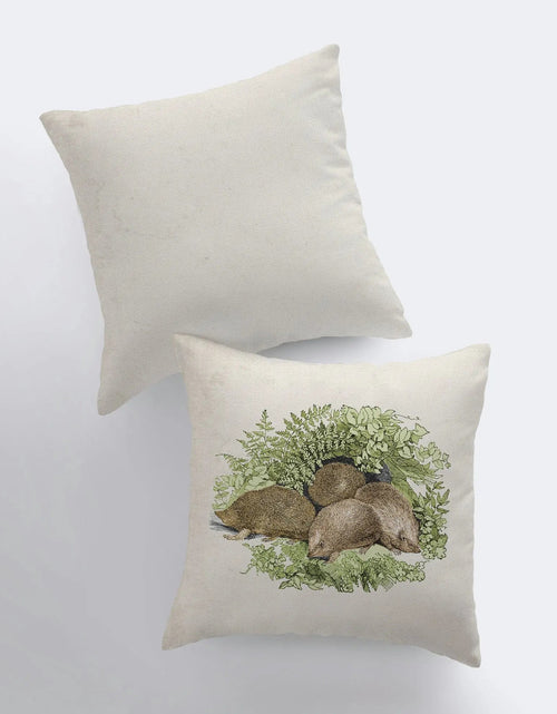 Load image into Gallery viewer, Hedgehogs | Pillow Cover | Throw Pillow | Hedgehog Pillow | Animals | Wild Animals | Sofa Pillows | Couch Pillows | Room Decor | Sofa Pillow by UniikPillows
