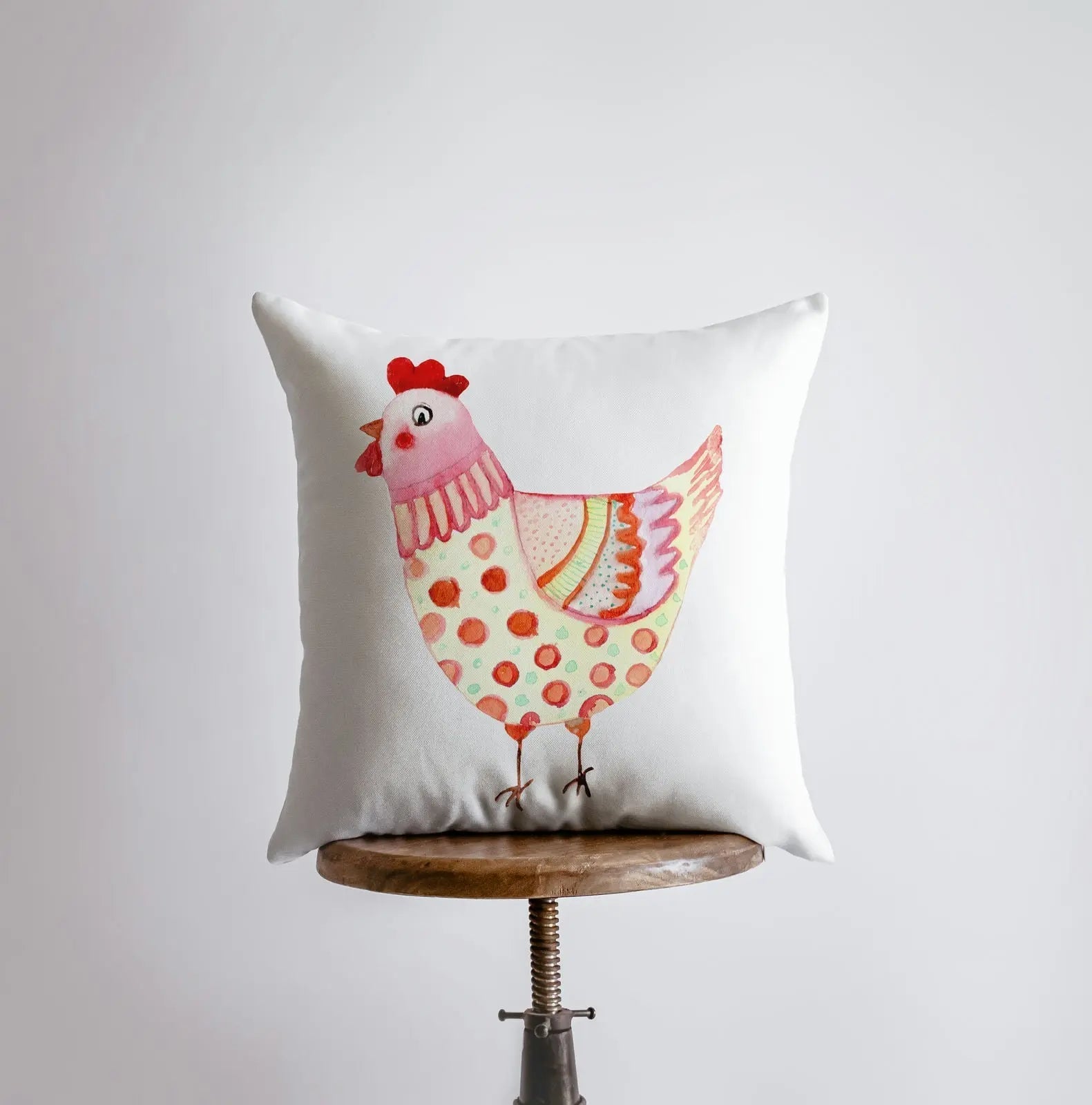 Hen | Yellow | Pillow Cover | Pillow | Farmhouse Decor | Home Decor | Throw Pillow | Gift for her | Cute Home Decor | Country Decor by UniikPillows