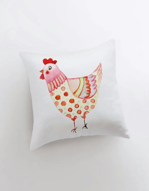 Load image into Gallery viewer, Hen | Yellow | Pillow Cover | Pillow | Farmhouse Decor | Home Decor | Throw Pillow | Gift for her | Cute Home Decor | Country Decor by UniikPillows
