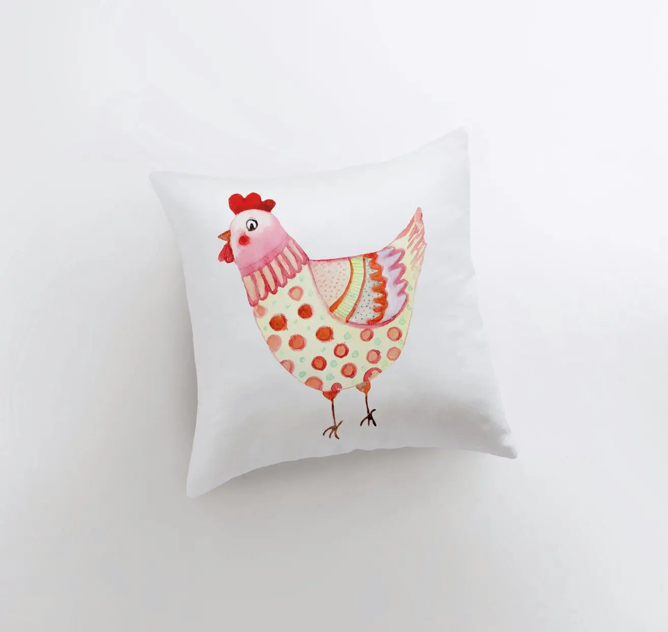 Hen | Yellow | Pillow Cover | Pillow | Farmhouse Decor | Home Decor | Throw Pillow | Gift for her | Cute Home Decor | Country Decor by UniikPillows