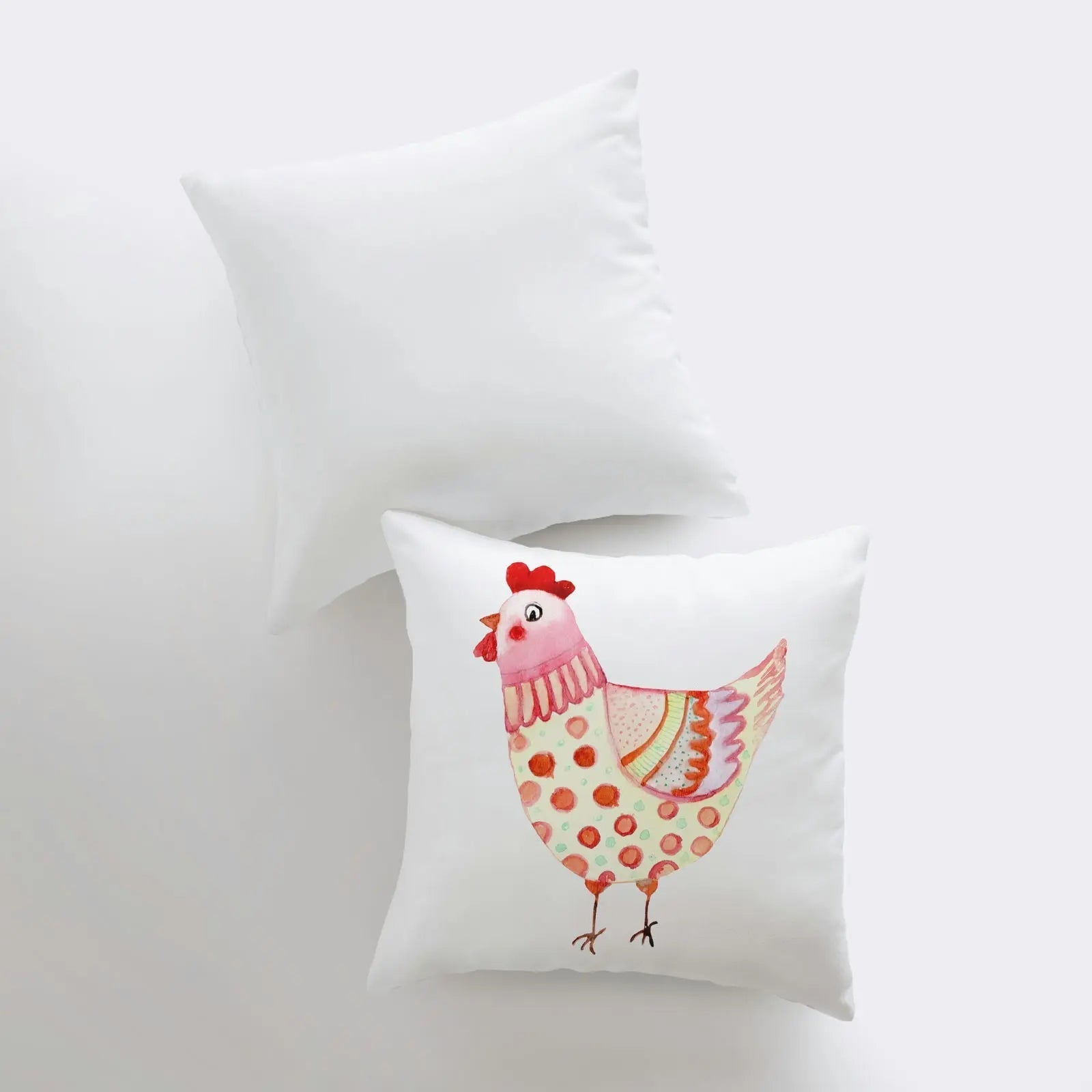 Hen | Yellow | Pillow Cover | Pillow | Farmhouse Decor | Home Decor | Throw Pillow | Gift for her | Cute Home Decor | Country Decor by UniikPillows