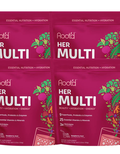 Load image into Gallery viewer, Her MULTI -Essential Vitamins &amp; Minerals + Electrolytes for Women by Root'd
