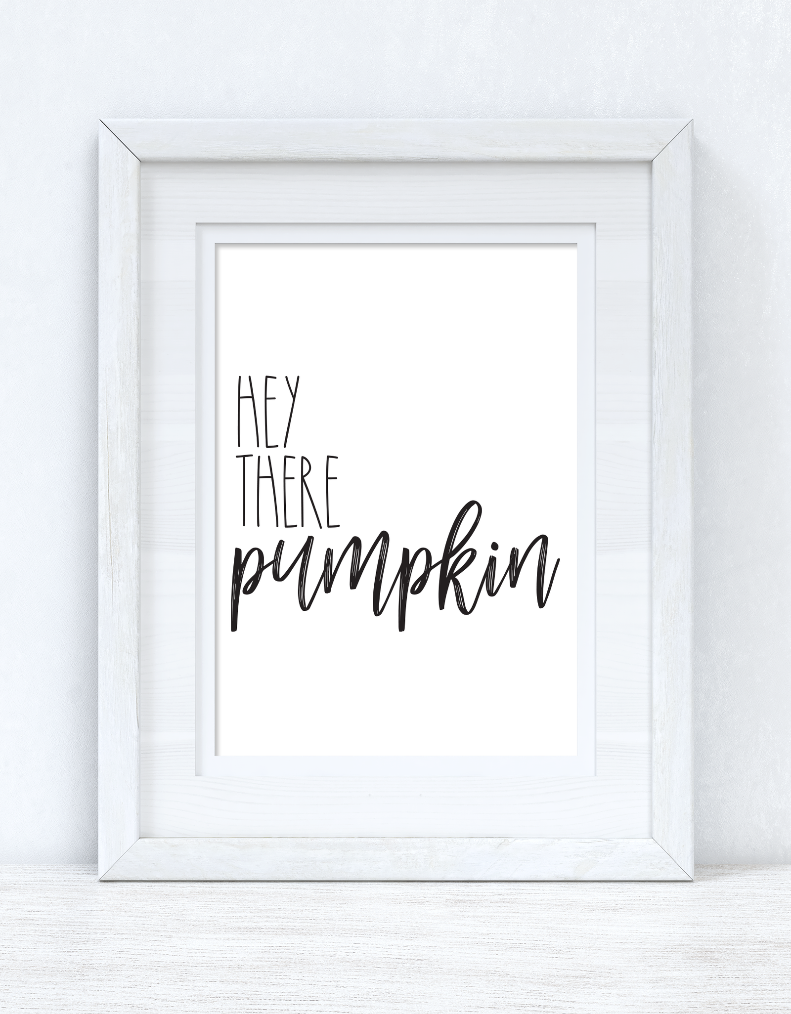 Hey There Pumpkin Autumn Seasonal Wall Home Decor Print by WinsterCreations™ Official Store