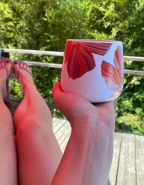 Load image into Gallery viewer, Porcelain Mug:  Hibiscus by India &amp; Purry

