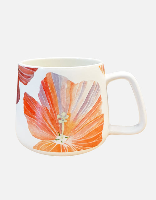 Load image into Gallery viewer, Porcelain Mug:  Hibiscus by India &amp; Purry
