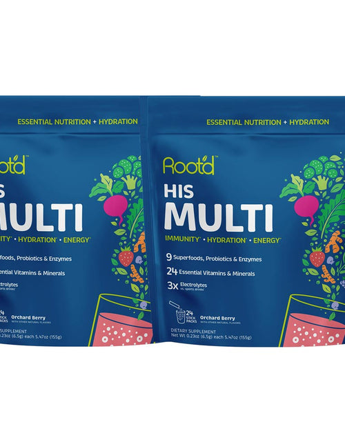Load image into Gallery viewer, His MULTI - Essential Vitamins &amp; Minerals + Electrolytes for Men by Root'd
