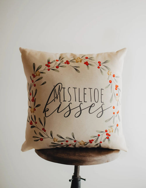Load image into Gallery viewer, Holiday Wishes Throw Pillow Cover | Gift Ideas | Christmas Home Decor | Christmas Throw Pillows | Luxury Home Decor | Farmhouse Decor by UniikPillows
