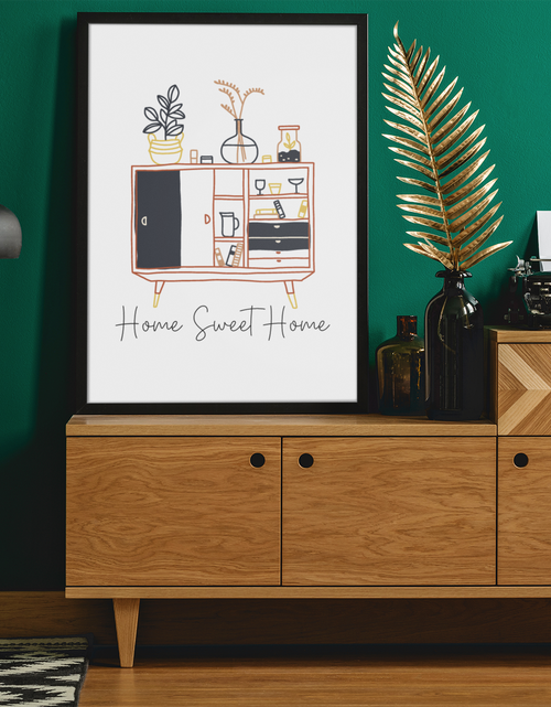 Load image into Gallery viewer, Home Sweet Home Boho Hippie Simple Home Wall Decor Print by WinsterCreations™ Official Store

