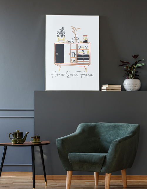 Load image into Gallery viewer, Home Sweet Home Boho Hippie Simple Home Wall Decor Print by WinsterCreations™ Official Store
