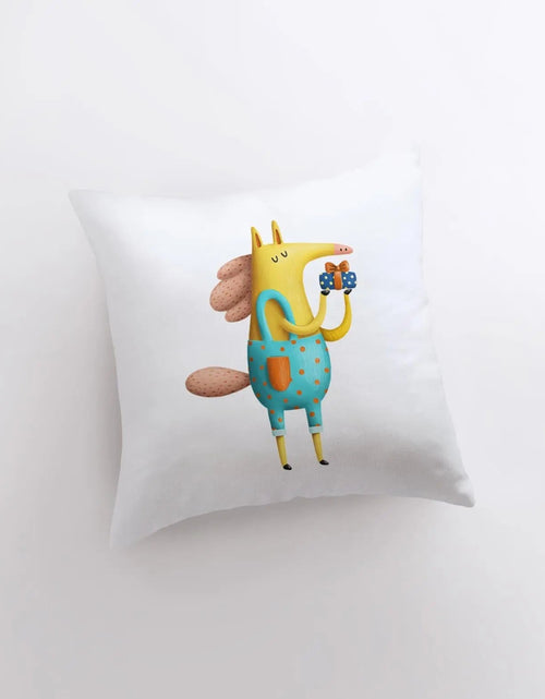 Load image into Gallery viewer, Horse giving gift Pillow | Throw Pillow | Horse Lover | Animal Lover Gift | Tiny House Decor | Cowgirl Pillow | Horse Pillow Pet by UniikPillows
