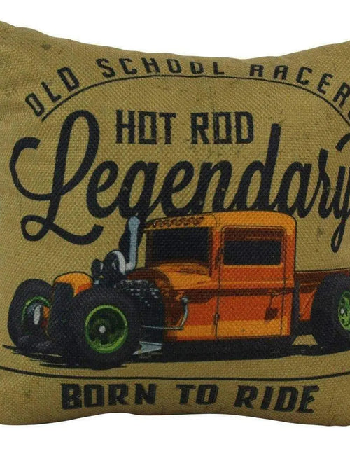 Load image into Gallery viewer, Hot Rod Roadster Orange | Pillow Cover |  Throw Pillow | Pillow | Dad Gift | Classic Car | Gift Ideas | Pillow | Hot Rod | Room Décor by UniikPillows
