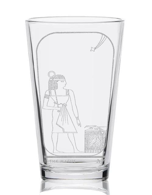 Load image into Gallery viewer, EGYPTIAN TAROT CARD Pint Glasses by LumEngrave
