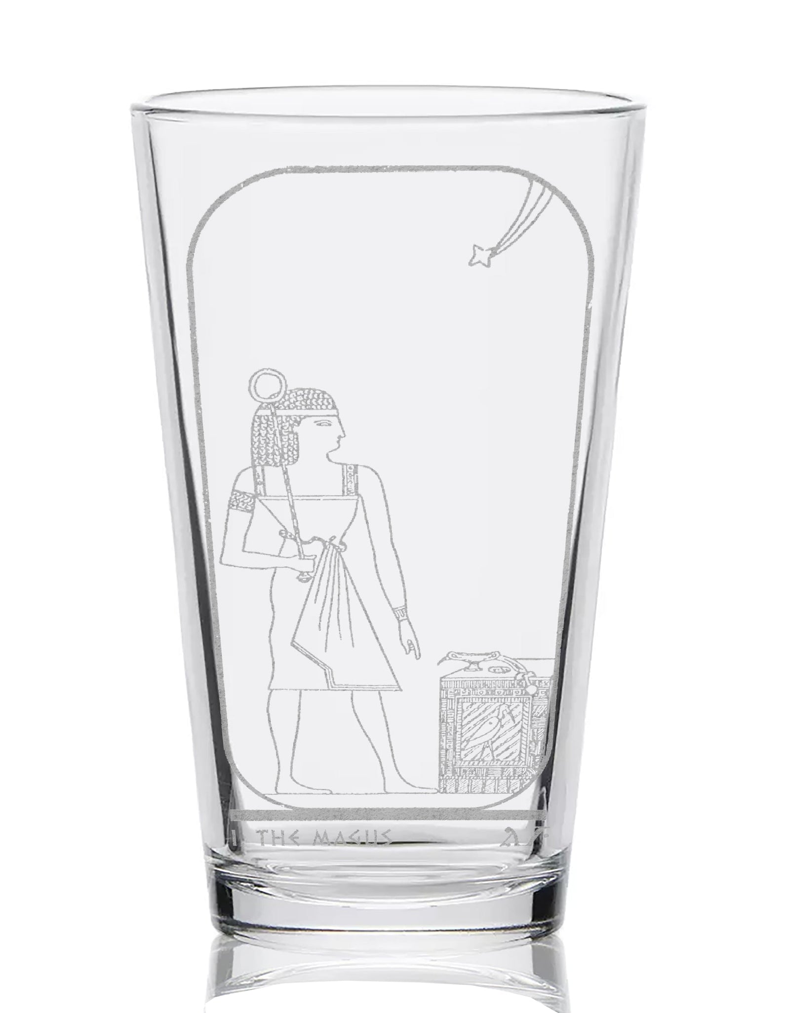 EGYPTIAN TAROT CARD Pint Glasses by LumEngrave