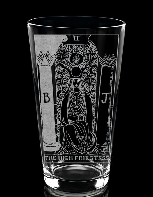 Load image into Gallery viewer, RIDER-WAITE TAROT CARD Pint Glasses by LumEngrave
