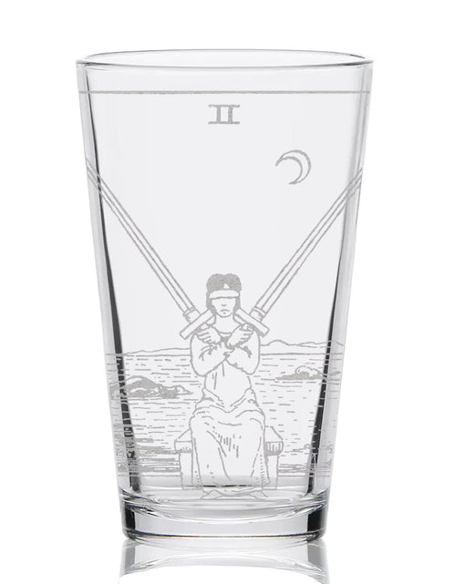 Load image into Gallery viewer, RIDER-WAITE TAROT CARD Pint Glasses by LumEngrave
