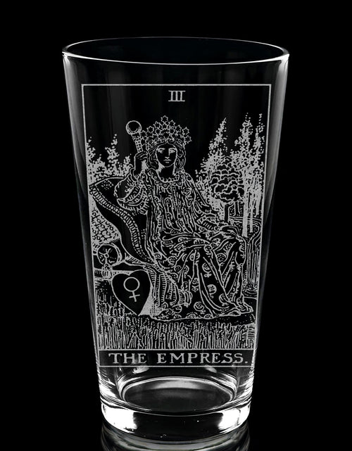 Load image into Gallery viewer, RIDER-WAITE TAROT CARD Pint Glasses by LumEngrave

