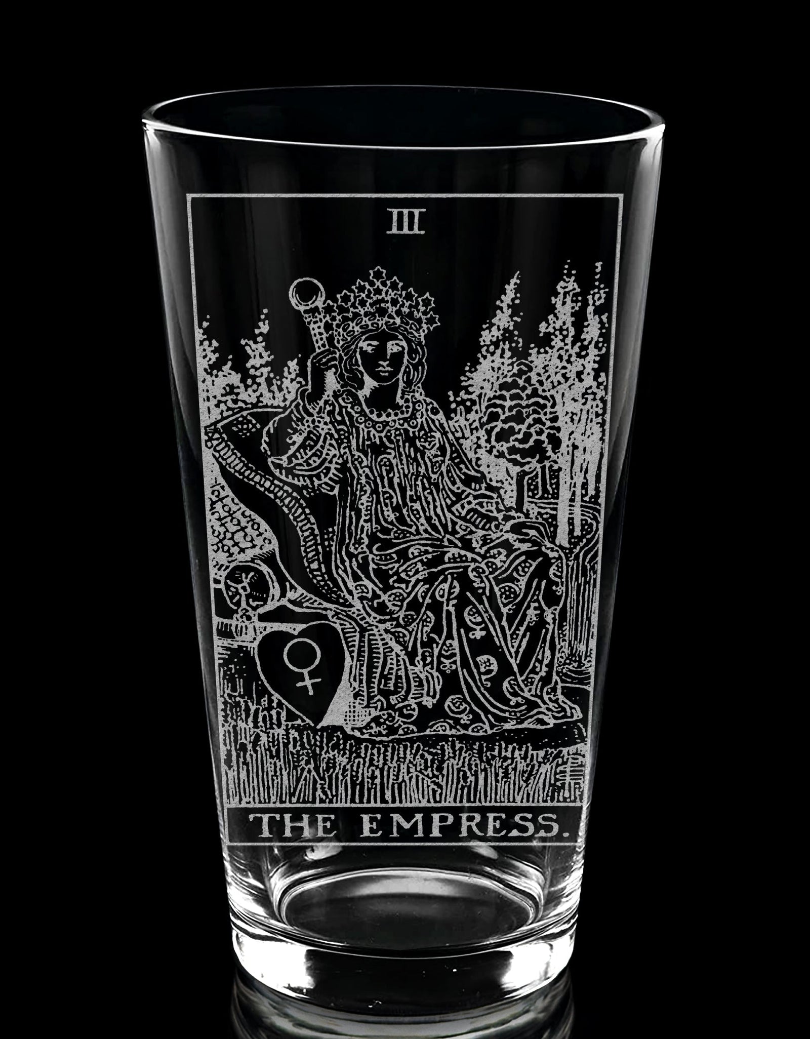 RIDER-WAITE TAROT CARD Pint Glasses by LumEngrave