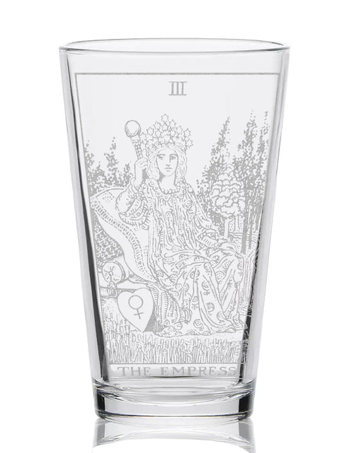 Load image into Gallery viewer, RIDER-WAITE TAROT CARD Pint Glasses by LumEngrave
