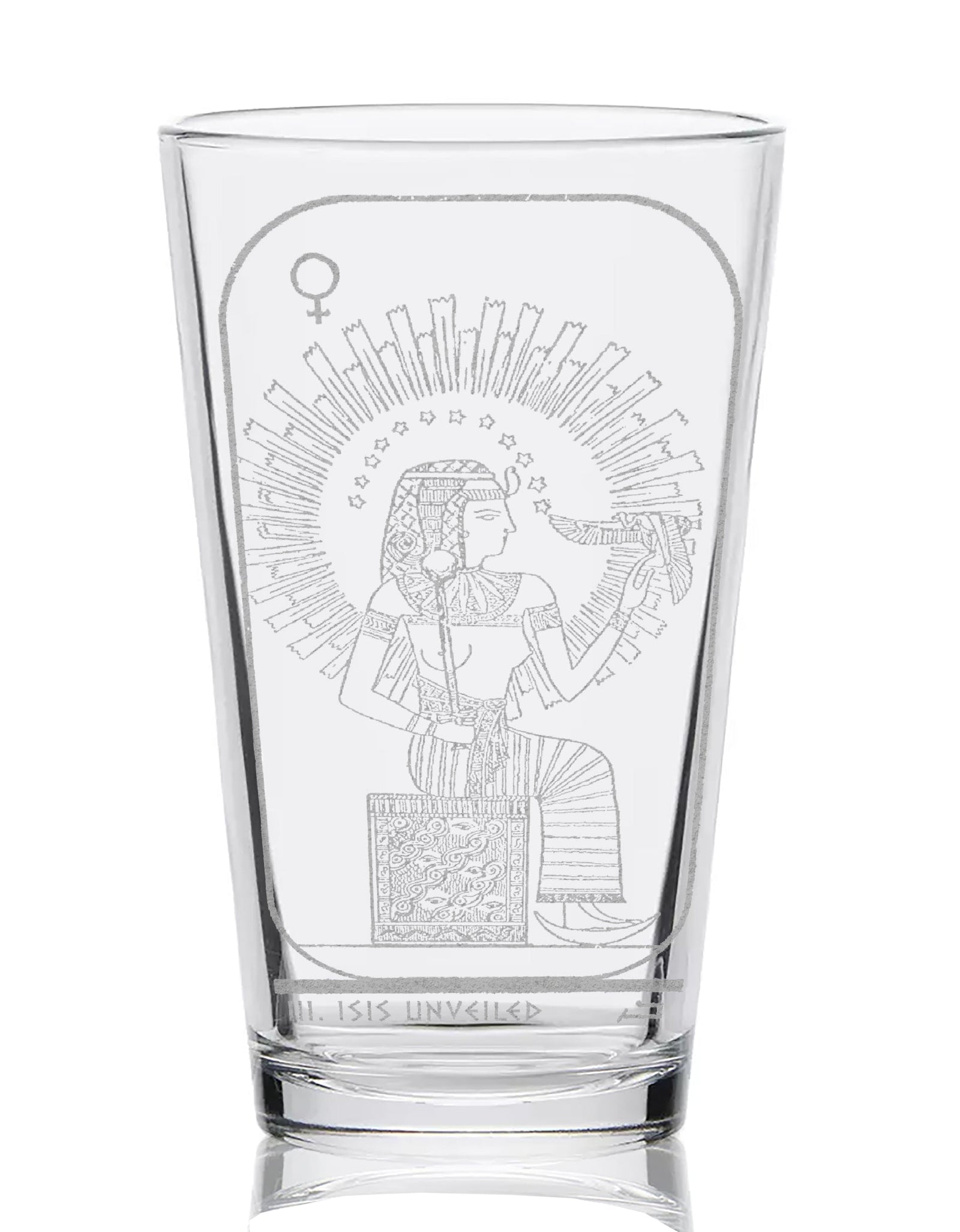 EGYPTIAN TAROT CARD Pint Glasses by LumEngrave