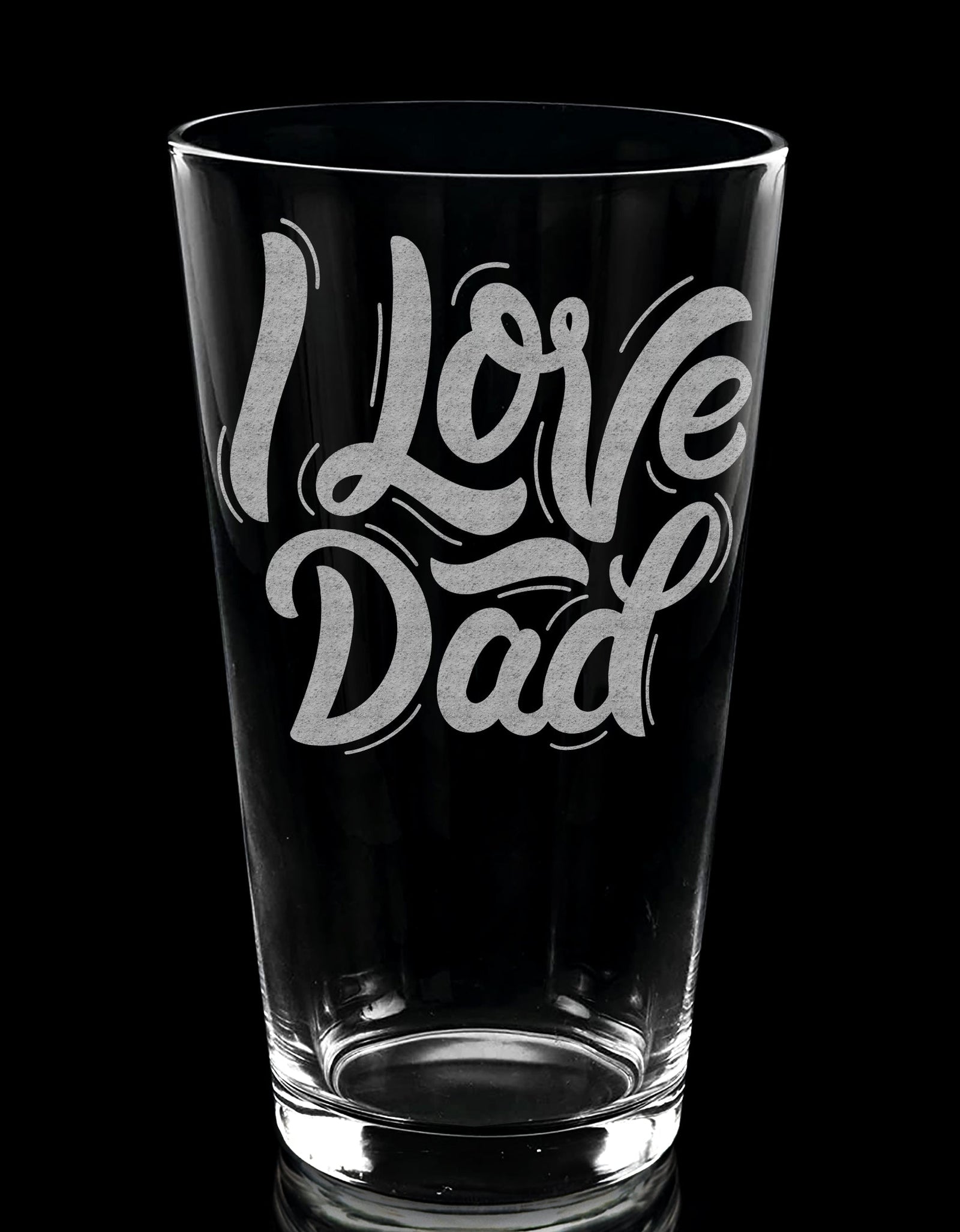 FATHERS & DADS Pint Glasses by LumEngrave