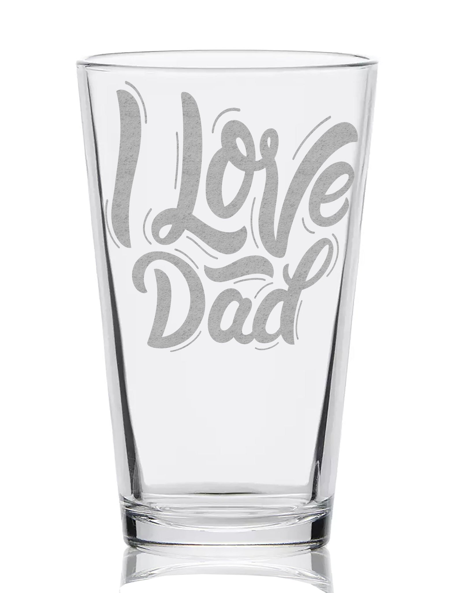 FATHERS & DADS Pint Glasses by LumEngrave