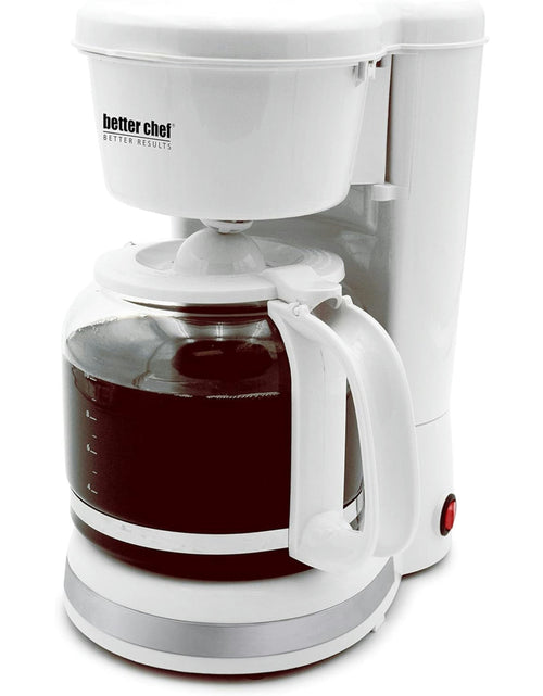 Load image into Gallery viewer, Better Chef 12-Cup Coffeemaker With Grab-A-Cup Feature - White - 12 cup

