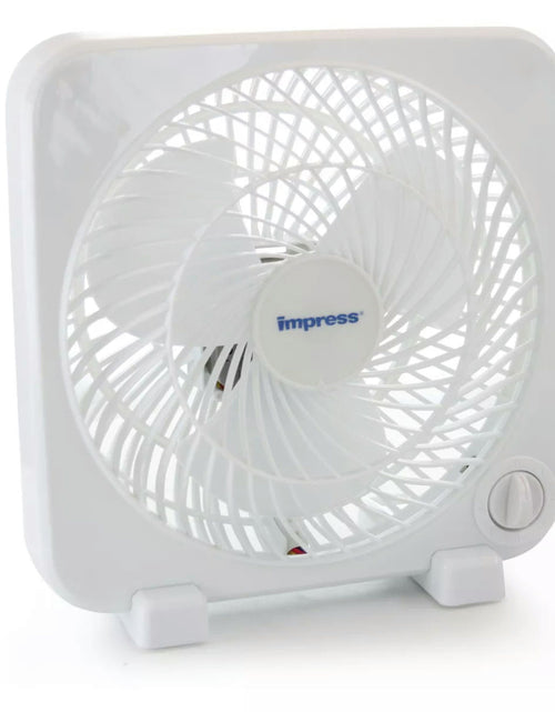Load image into Gallery viewer, Impress 9-Inch 3-Speed Box Fan - White - 9 inch
