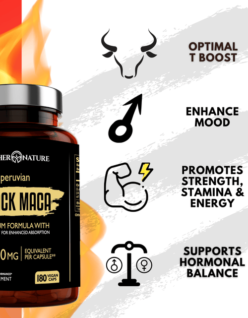 Load image into Gallery viewer, Black Maca Capsules 37,500 mg by Mother Nature Organics
