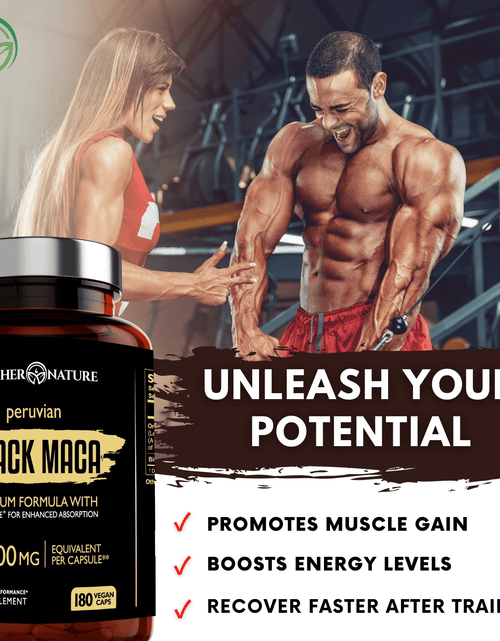 Load image into Gallery viewer, Black Maca Capsules 37,500 mg by Mother Nature Organics
