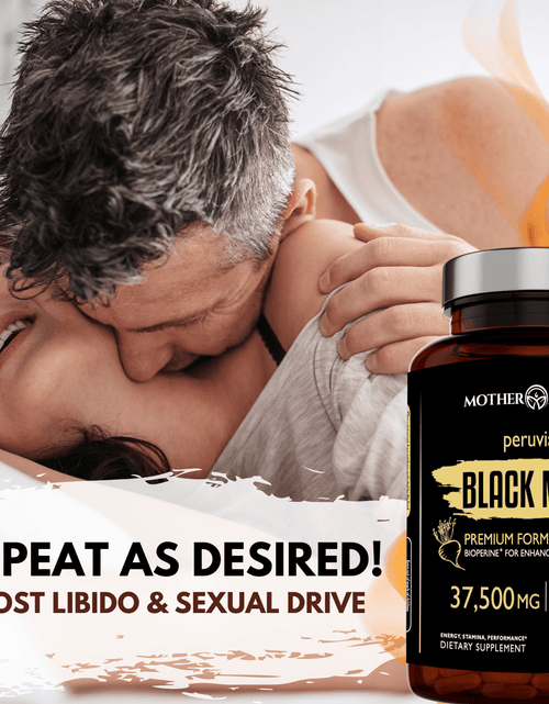 Load image into Gallery viewer, Black Maca Capsules 37,500 mg by Mother Nature Organics
