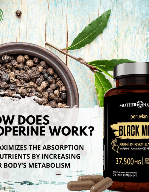 Load image into Gallery viewer, Black Maca Capsules 37,500 mg by Mother Nature Organics
