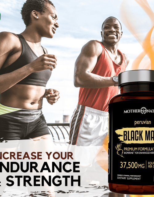 Load image into Gallery viewer, Black Maca Capsules 37,500 mg by Mother Nature Organics
