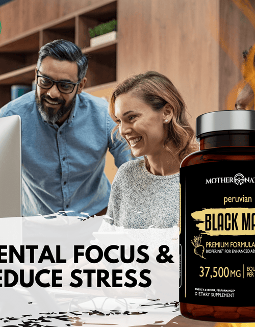 Load image into Gallery viewer, Black Maca Capsules 37,500 mg by Mother Nature Organics
