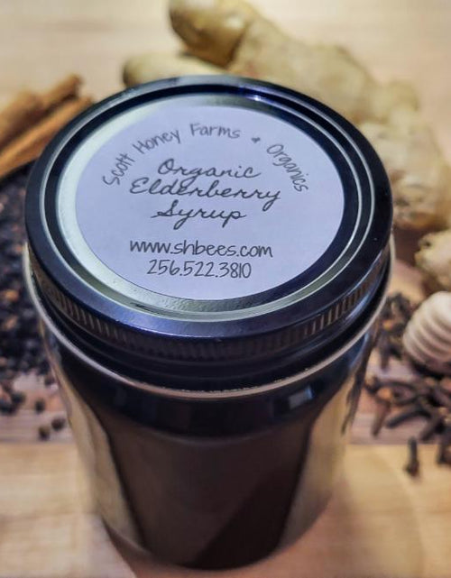 Load image into Gallery viewer, Organic Elderberry Syrup 16oz
