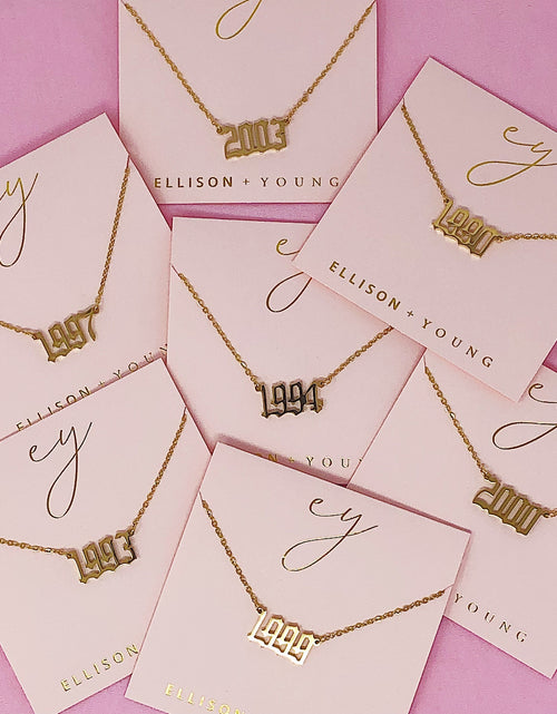 Load image into Gallery viewer, Birth Year Necklace by Ellisonyoung.com
