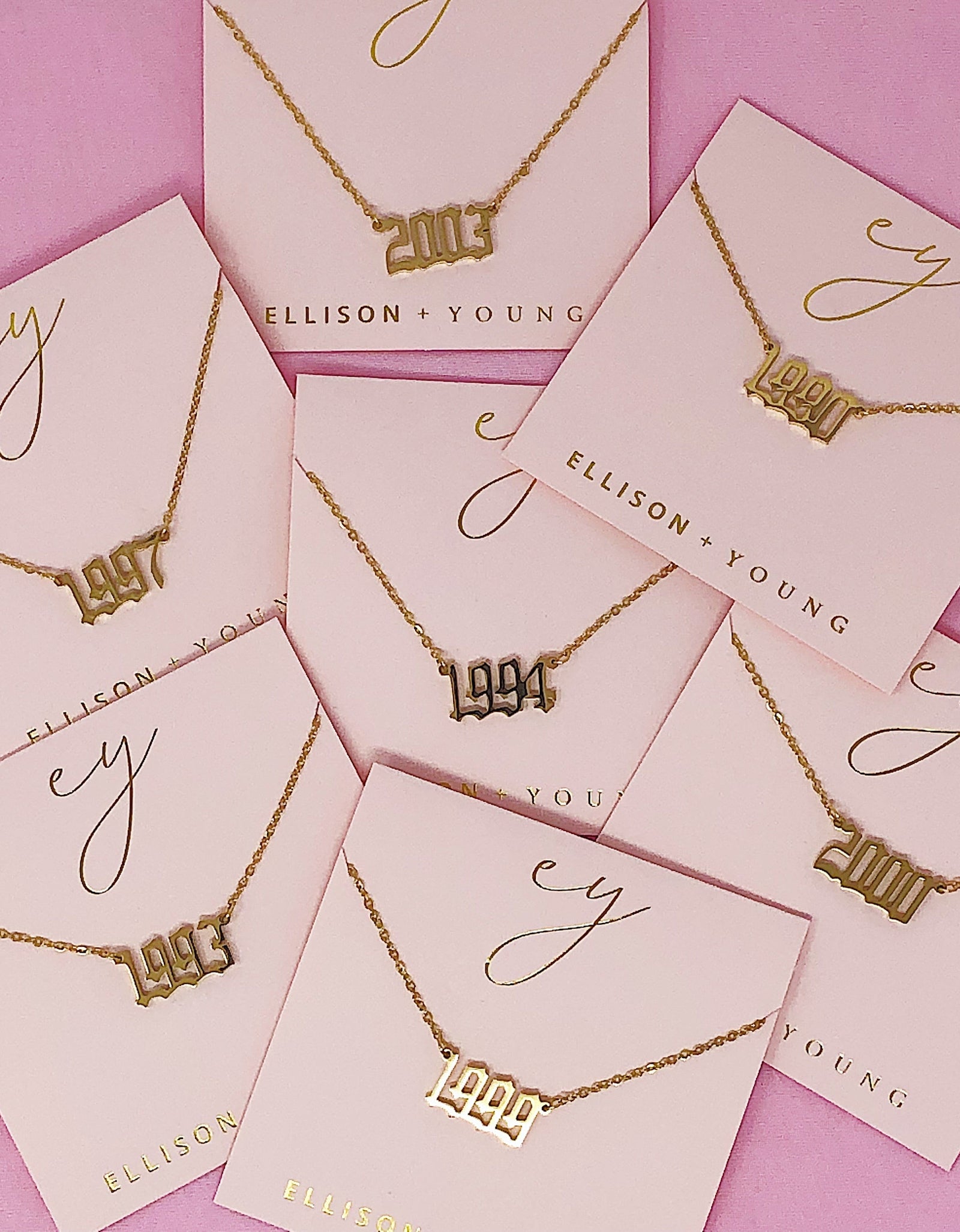 Birth Year Necklace by Ellisonyoung.com