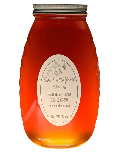 Load image into Gallery viewer, Raw Wildflower Honey 32 oz.
