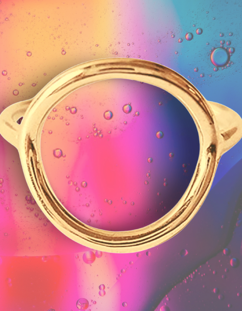 Load image into Gallery viewer, Circle Shaped Ring by The Urban Charm by The Urban Charm
