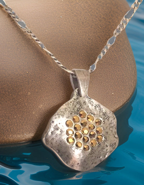 Load image into Gallery viewer, Crystal Full Moon Necklace by The Urban Charm
