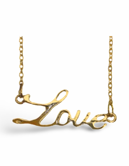 Load image into Gallery viewer, Love Script Necklace by The Urban Charm
