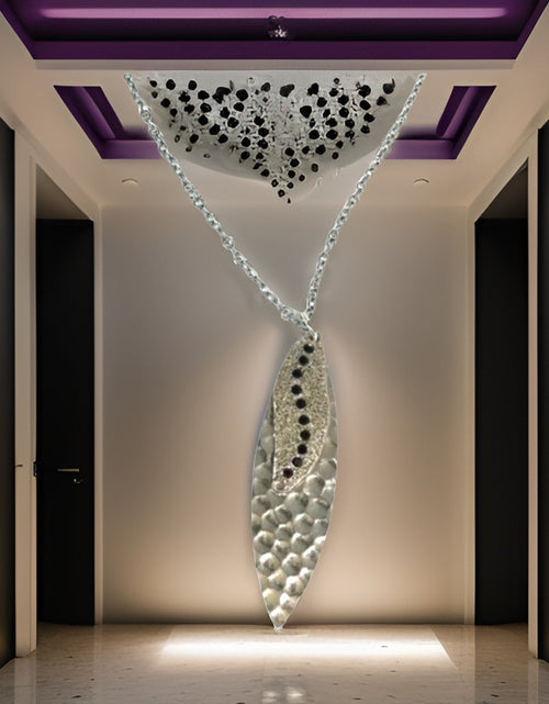 Load image into Gallery viewer, Gold Navette Sun Rays Silver Necklace by The Urban Charm
