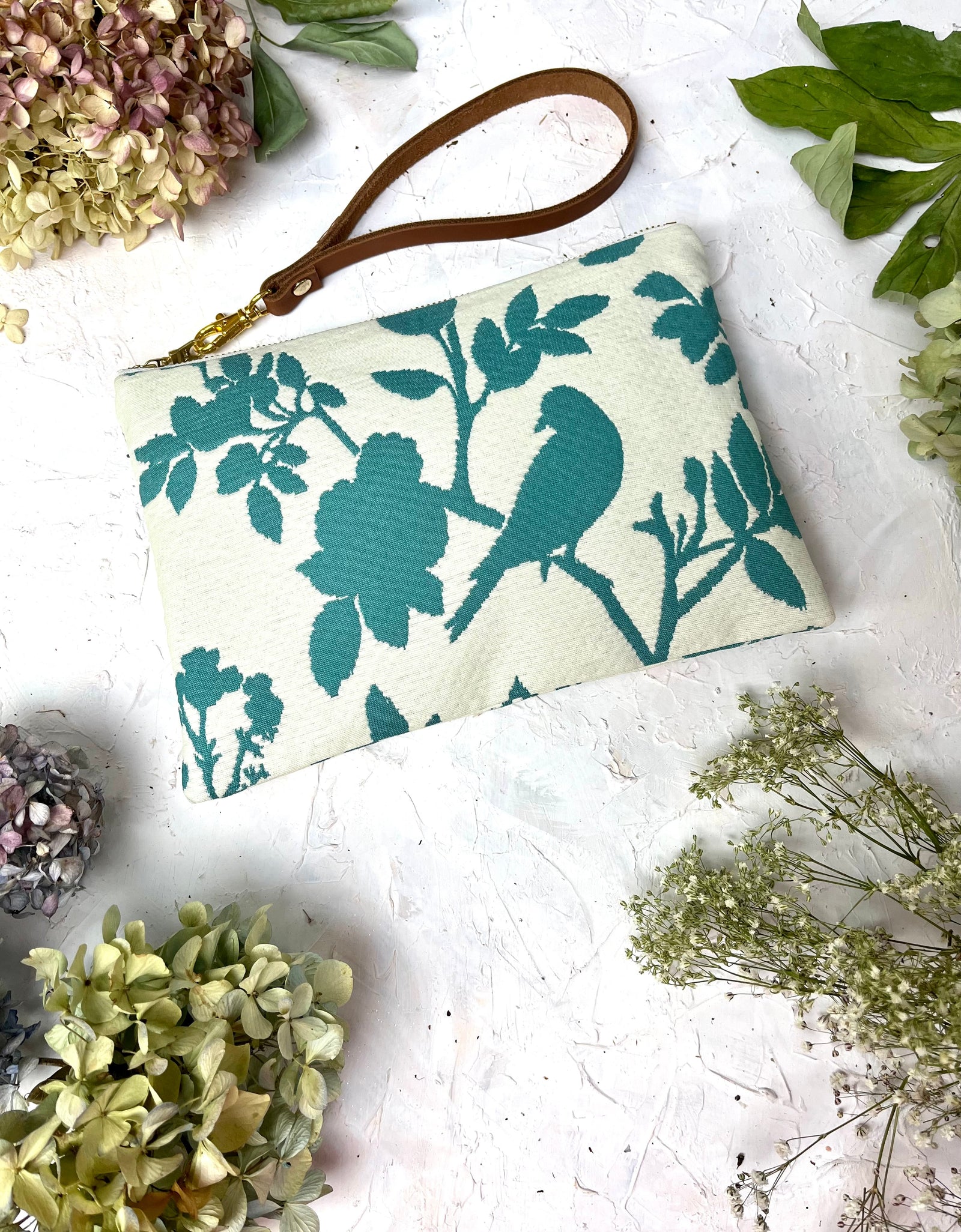 Bird Silhouette Wristlet Purse by Ash & Rose