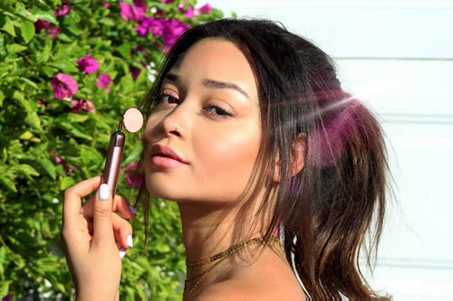 Load image into Gallery viewer, Rose Quartz Vibrating Facial Massager by Whyte Quartz
