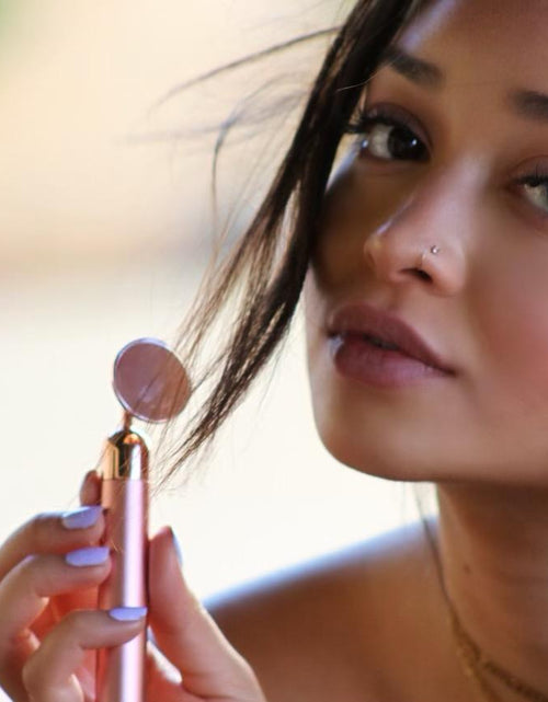 Load image into Gallery viewer, Rose Quartz Vibrating Facial Massager by Whyte Quartz
